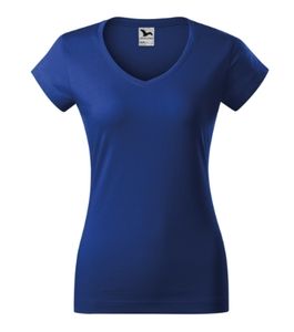 Malfini 162 - Fit V-neck T-shirt Ladies Royal Blue