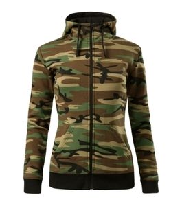Malfini C20 - Camo Zipper Sweatshirt Ladies camouflage brown