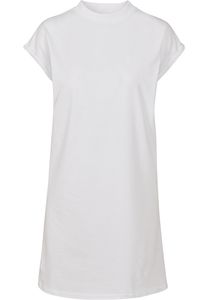 Build Your Brand BY101 - Ladies Turtle Extended Shoulder Dress White
