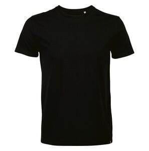 ATF 03272 - Léon Made In France Men's Round Neck T Shirt Deep Black