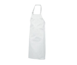 NEWGEN TB101 - Polycotton Bib Apron With Pocket White