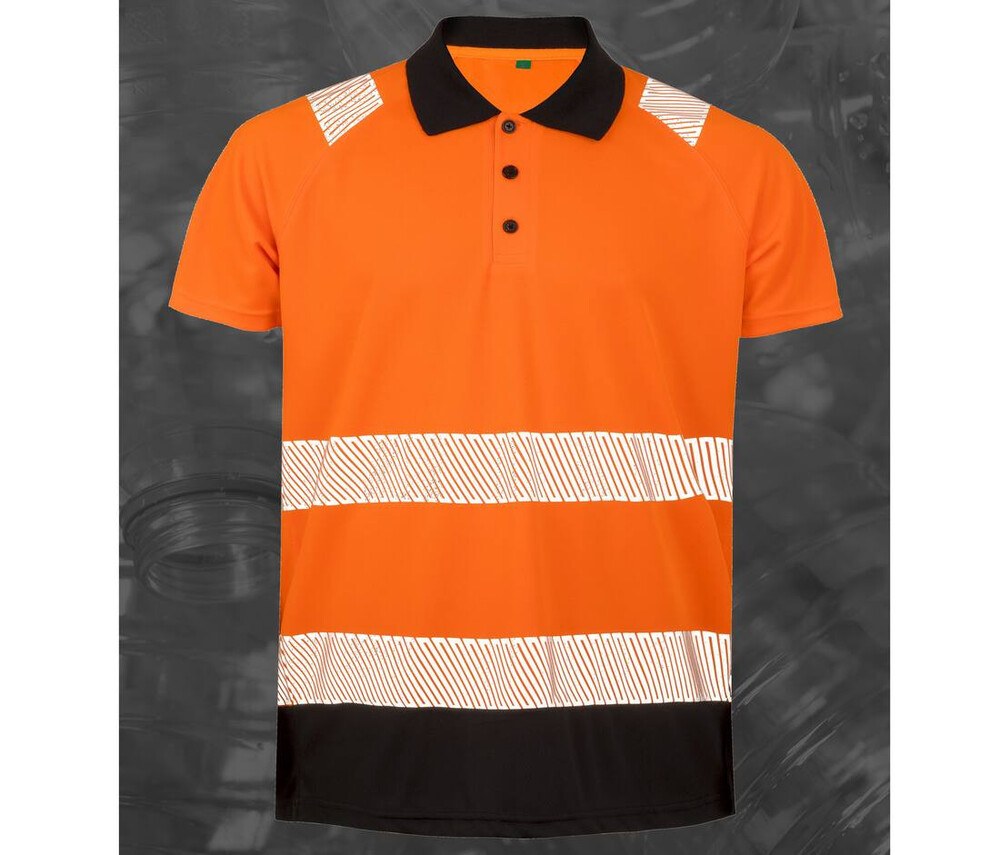 Result RS501X - High visibility polo shirt in recycled polyester