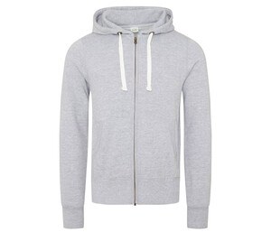 AWDIS JH052 - Heavy zipped sweatshirt Heather Grey