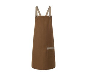 Karlowsky KYLS38 - Urban-Look Bib Apron With Cross Straps And Pocket Cinnamon