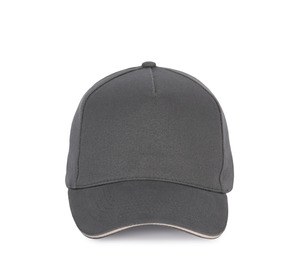 K-up KP189 - 5 panel cap Dark grey / Light grey