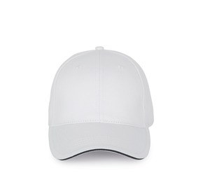 K-up KP191 - Cap with contrasting sandwich visor - 6 panels