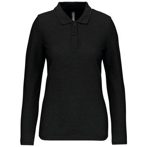 WK. Designed To Work WK277 - Ladies' long-sleeved polo shirt Black