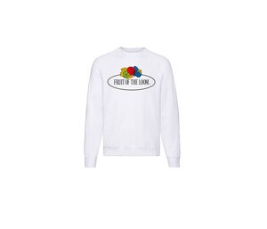 FRUIT OF THE LOOM VINTAGE SCV260 - Unisex round neck sweatshirt with Fruit of the Loom logo White