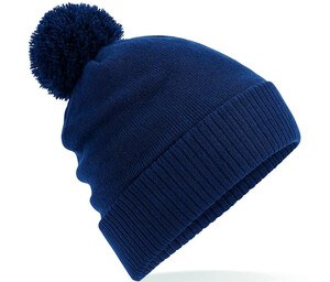 Beechfield BF439 - Beanie with fleece interior pompom French Navy