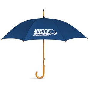 GiftRetail KC5132 - Umbrella with wooden handle Blue