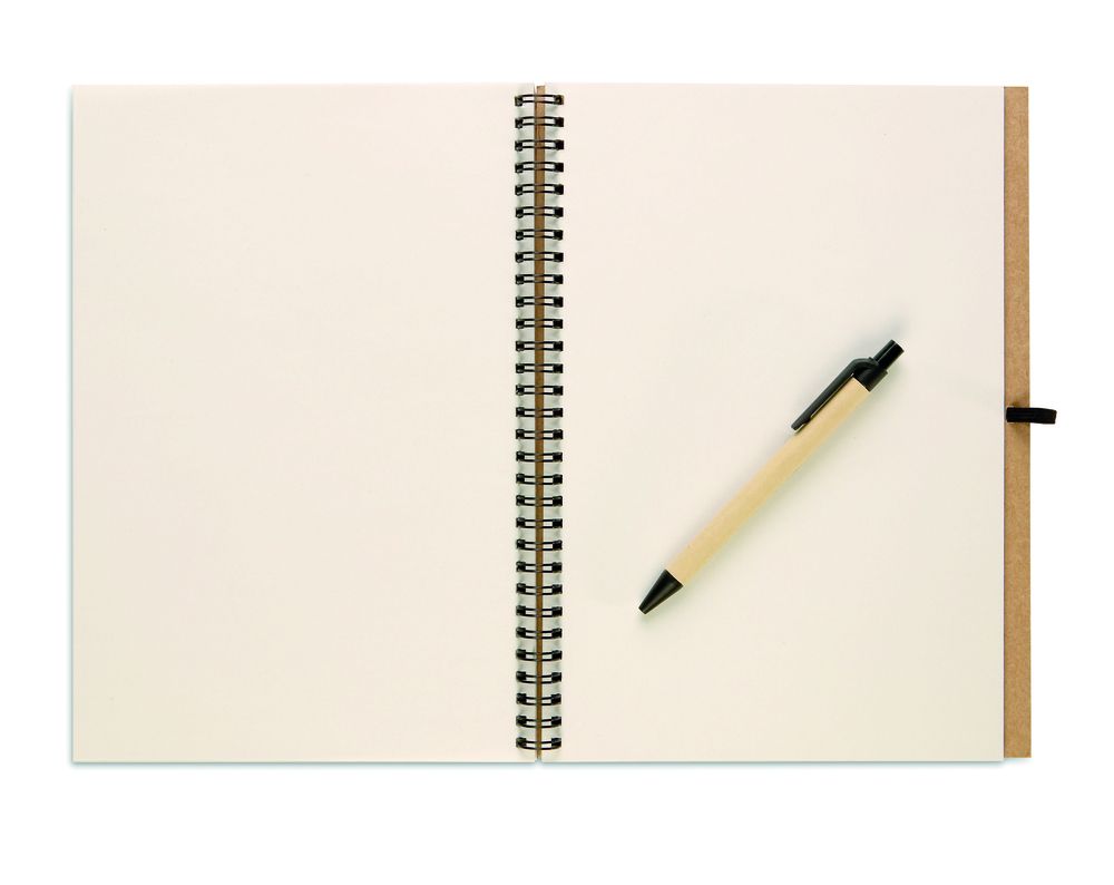GiftRetail KC7013 - BLOQUERO PLUS Recycled notebook with pen