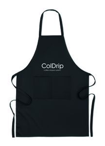 GiftRetail MO6263 - RAIPUR COLOUR Organic cotton apron 200 gr/m² Black