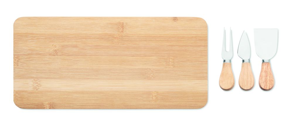 GiftRetail MO6414 - GLENAVY Bamboo Cheese board set