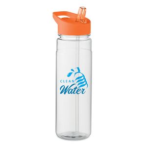 GiftRetail MO6467 - ALABAMA RPET bottle 650ml PP flip lid Orange