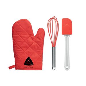 GiftRetail MO6647 - DATEKI Baking utensils set Red