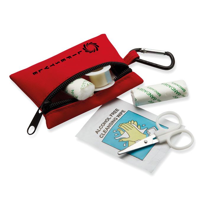 GiftRetail MO7202 - MINIDOC First aid kit w/ carabiner