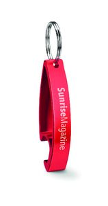 GiftRetail MO8664 - COLOUR TWICES Key ring bottle opener Red