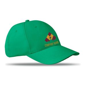 GiftRetail MO8834 - BASIE 6 panels baseball cap Green