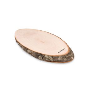 GiftRetail MO8862 - ELLWOOD RUNDA Oval board with bark Wood