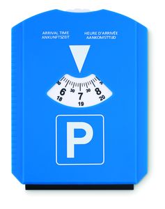 GiftRetail MO8945 - PARK &  SCRAP Ice scraper in parking card Blue