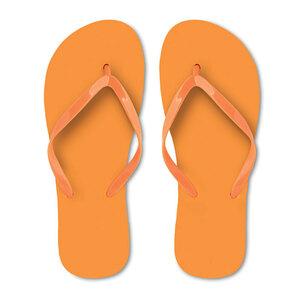 GiftRetail MO9082-M - HONOLULU EVA beach slippers size M Orange