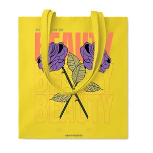 GiftRetail MO9268 - COTTONEL COLOUR + 140gr/m² cotton shopping bag Yellow