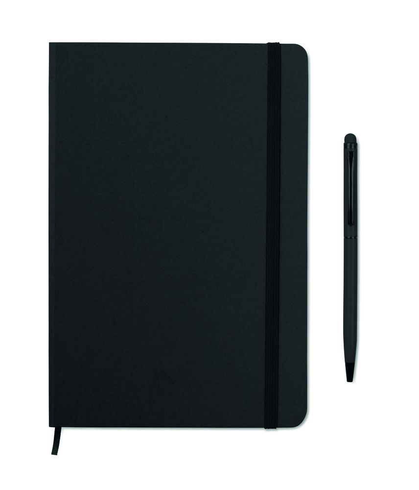 GiftRetail MO9348 - NEILO SET A5 notebook w/stylus 72 lined