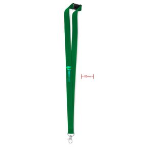 GiftRetail MO9354 - PANY Lanyard hook and buckle 20 mm Green