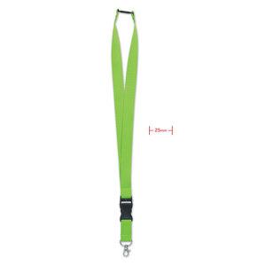 GiftRetail MO9661 - WIDE LANY Lanyard with metal hook 25mm