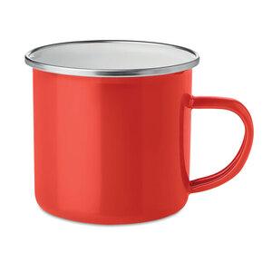 GiftRetail MO9756 - PLATEADO Metal mug with enamel layer