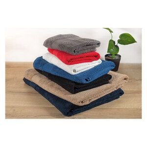 GiftRetail MO9932 - PERRY Towel organic cotton 140x70cm Red