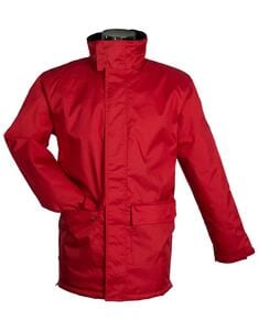 Barents ICE - PARKA OXFORD UNISEX WITH IPAD POCKET INSIDE Red