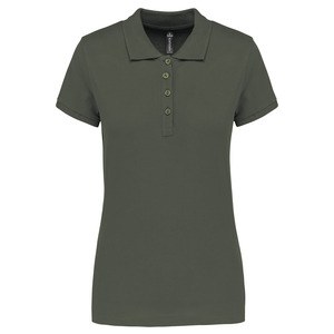 Kariban K255 - Ladies’ short-sleeved piqué polo shirt Dark Khaki