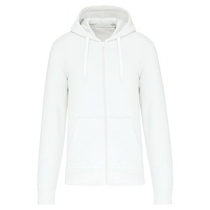 Kariban K4030 - Men's eco-friendly zip-through hoodie White