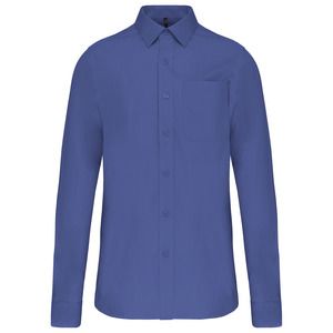 Kariban K541 - MEN'S LONG SLEEVE EASY CARE COTTON POPLIN SHIRT Cobalt Blue