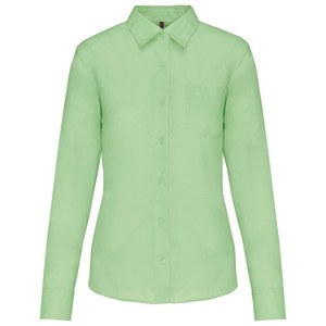 Kariban K549 - JESSICA - LADIES' LONG SLEEVE EASY CARE POLYCOTTON POPLIN SHIRT Pistachio Green