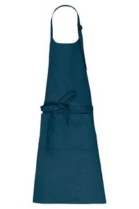 Kariban K8007 - Organic Cotton Apron with pocket Peacock Blue