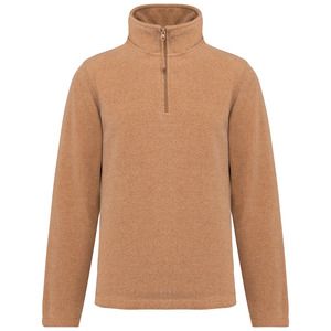 Kariban K912 - ENZO - ZIP NECK MICRO FLEECE TOP Camel Heather