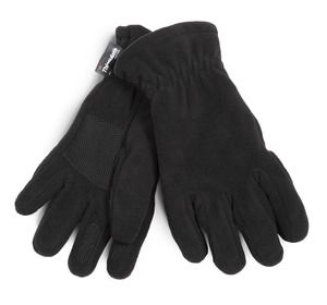 K-up KP887 - Recycled gloves in microfleece and Thinsulate Black