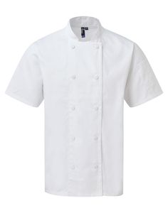 Premier PR902 - Coolchecker® short-sleeved chefs jacket