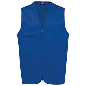 WK. Designed To Work WK608 - Unisex polycotton multi-pocket vest Royal Blue