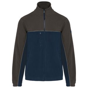 WK. Designed To Work WK904 - Unisex eco-friendly two-tone polarfleece jacket Navy / Dark Grey