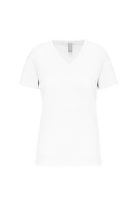 Kariban K3029IC - Ladies' BIO150IC V-neck t-shirt White