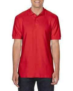 GILDAN GIL85800 - Polo Premium Cotton Double Pique SS for him Red