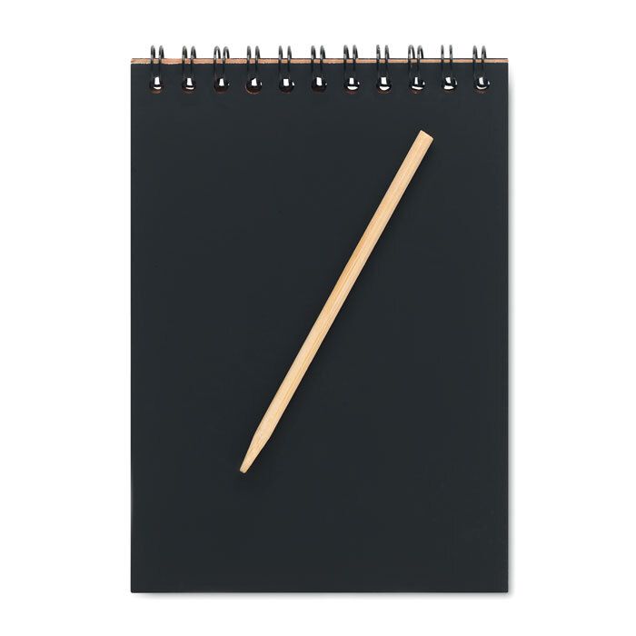 GiftRetail MO6699 - BLACK Scratching paper notebook