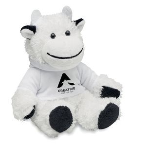 GiftRetail MO6735 - MANNY Teddy cow plush White