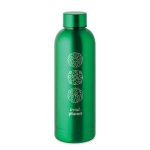 GiftRetail MO6750 - ATHENA Double wall bottle 500 ml Green