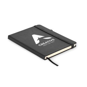 GiftRetail MO6835 - ARPU Recycled PU A5 lined notebook Black