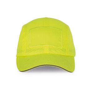 K-up KP213 - 6-panel cap with patch Fluorescent Yellow