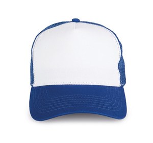 K-up KP225 - 5-panel trucker cap Royal Blue / White